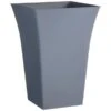 Tall Modern Planter 45cm - Grey -B and M Store 383551 45cm grey tall modern planter