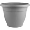 Extra Large Bell Pot Planter 55cm - Grey -B and M Store 383584 55cm xl bell pot planter grey