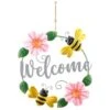 B&M Welcome Metal Wreath - Bee 1 B&M Welcome Metal Wreath - Bee -B and M Store 392755 welcome wreath bee