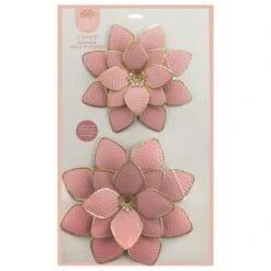 B&M Flower Wall Plaques 2pk - Pink -B and M Store 392757 2pk metal wall flowers pink