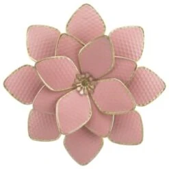 B&M Flower Wall Plaques 2pk - Pink -B and M Store 392757 2pk metal wall flowers pink 3