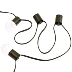 B and M Store -B and M Store 392909 10 solar frosted bulb string lights 2