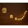 B&M 10 Solar Rattan Effect String Lights -B and M Store 392921 10 solar rattan effect string lights