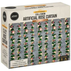 Artificial Rose Solar Curtain -B and M Store 392925 150x150cm artificial rose solar curtain 3