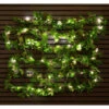 Solar Powered Artificial Ivy Garland 5m -B and M Store 392926 5m ivy garland with 60 warm white solar leds1