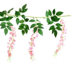 B and M Store -B and M Store 392927 180cm artificial wisteria garland with 20 warm white solar leds 2