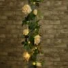 Artificial Rose Solar Garland -B and M Store 392943 200cm artificial rose solar garland