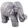 B&M Large Stone Elephant Ornament -B and M Store 392981 large decorative stone elephant
