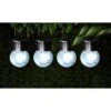 Crackle Glass Hanging Solar Lights 4pk -B and M Store 393004 4 pack crackle glass hanging solar lights
