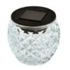 Solar Powered Faceted Glass Table Light -B and M Store 393032 solar powered faceted glass table light 2