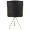 B&M Leaf Embossed Planter On Gold Stand - Black 1 B&M Leaf Embossed Planter On Gold Stand - Black -B and M Store 393073 ceramic leaf emboss planter on gold stand black