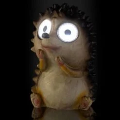 B and M Store -B and M Store 393074 garden animal ornament with solar powered eyes hedgehog