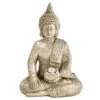 B&M Sitting Buddha Ornament With LED Light -B and M Store 393431 sitting buddha ornament with cool white led 2