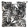Luxury Seat Pad - Black Palm Leaf Print -B and M Store 393561 luxury shower resistant seat pad black palm leaf print 2
