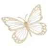 B&M Large Metal Butterfly Wall Art - Cream -B and M Store 393683 large metal butterfly
