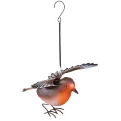 B&M Springy Hanging Bird - Brown -B and M Store 393690 springy bird hanging brown 2
