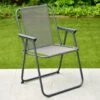 Simply Garden Folding Relaxer Chair - Grey -B and M Store 393742 simply garden relaxer chair