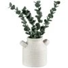 B&M Stone White Vase With Plants -B and M Store 394716 stone white vase with plants