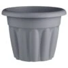 Round Planter 33cm - Grey -B and M Store 397065 33cm round planter grey