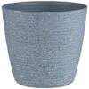 B&M Ribbed Speckled Plastic Planter - Light Grey -B and M Store 397148 ribbed speckled plastic planter light grey